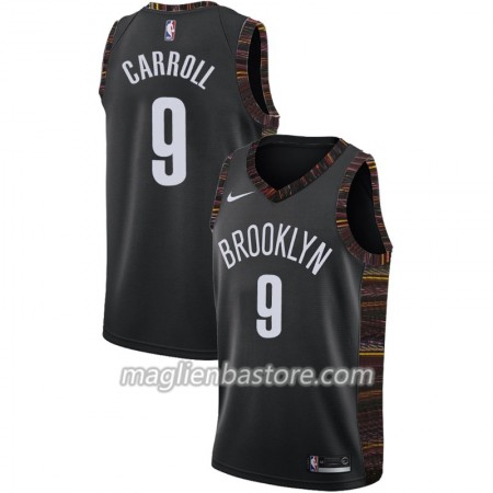 Maglia NBA Brooklyn Nets DeMarre Carroll 9 2018-19 Nike City Edition Nero Swingman - Uomo
